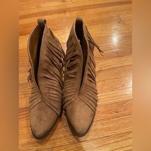 Coconuts by Matisse Fringe Suede Ankle Boots - Brown